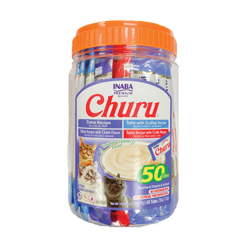 Inaba Churu tuna & Seafood Variety For Cats -50 tubes