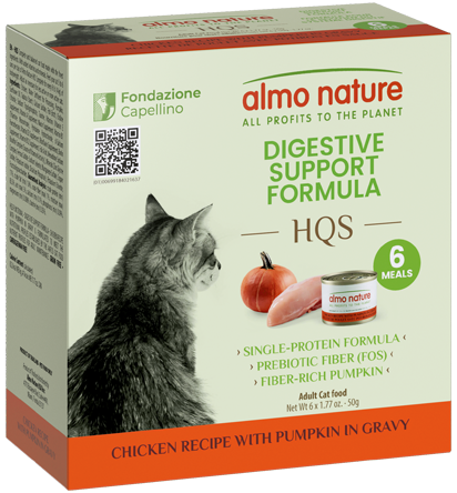 Almo Nature Digestive Support Formula - Chicken recipe with Pumpkin in gravy Wet Cat Food