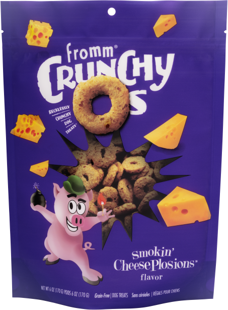Fromm Crunchy O's Smokin' CheesePlosions Dog Treats - 6 oz